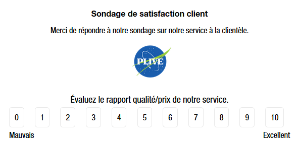 sondage par courriel