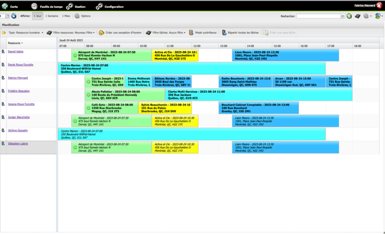 Planning and distribution